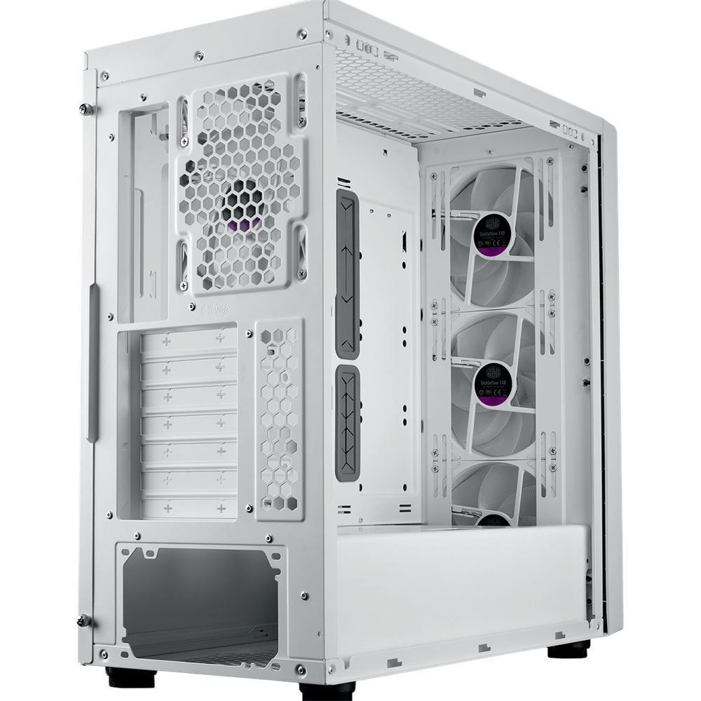 Cooler Master MasterBox 600 Tempered Glass White