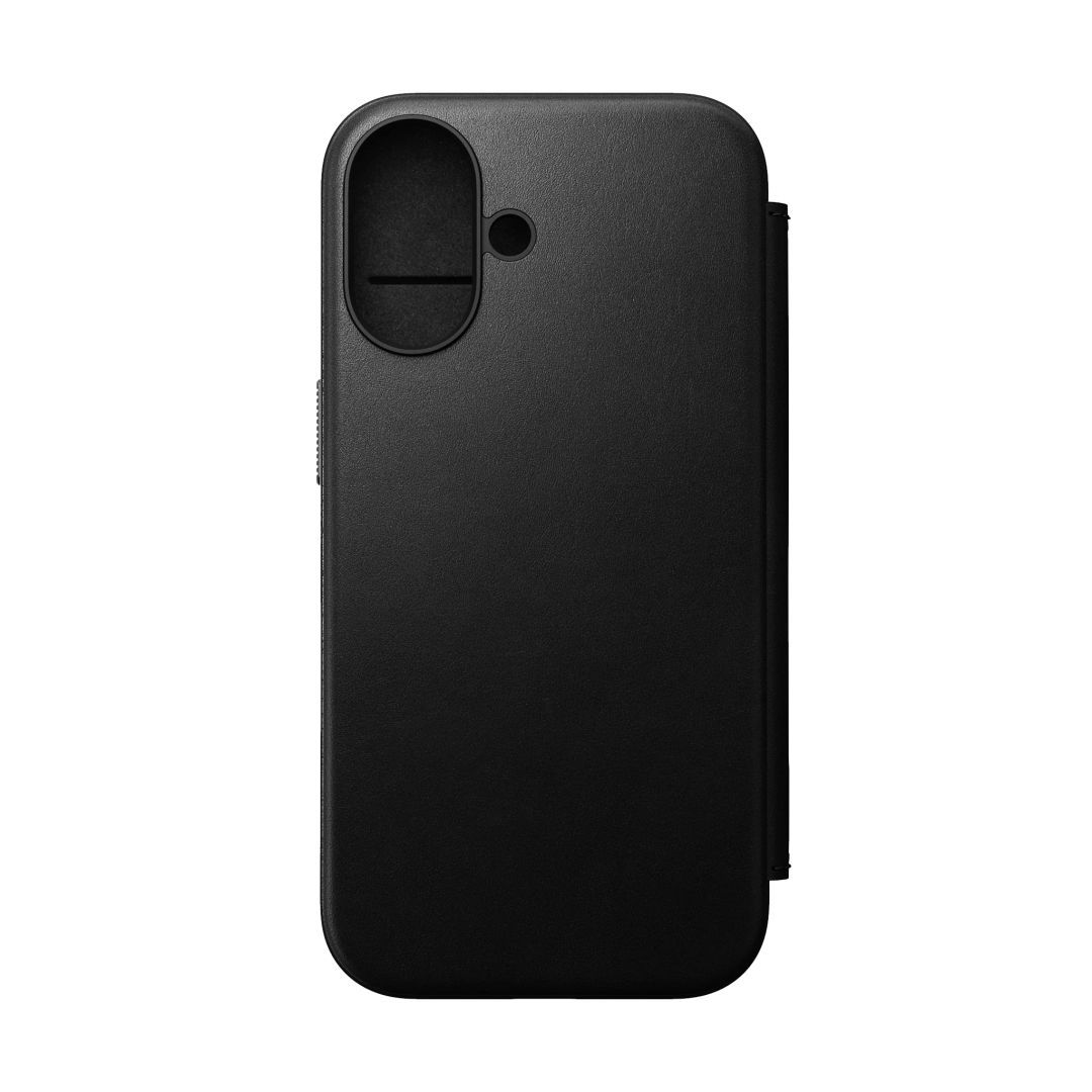 Nomad Modern Leather Folio iPhone 16 Black