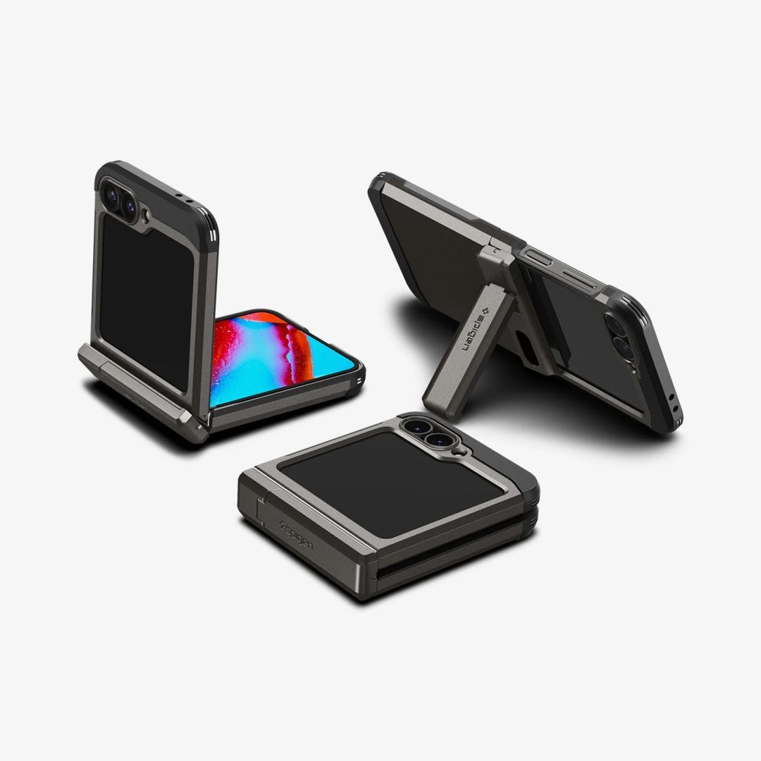 Spigen Tough Armor Pro Samsung Galaxy Z Flip6 Gunmetal Spigen Tough Armor Pro Samsung Galaxy Z Flip6 Gunmetal