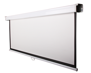 Funscreen Matt White Rollo 200x200 cm Format 1:1 + Tok Black