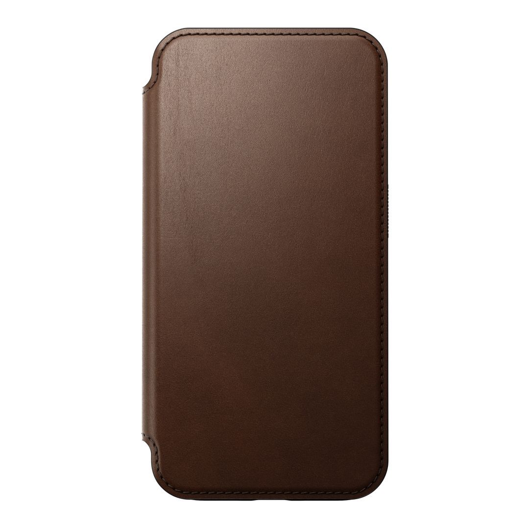 Nomad iPhone 15 Pro Modern Leather Folio Brown