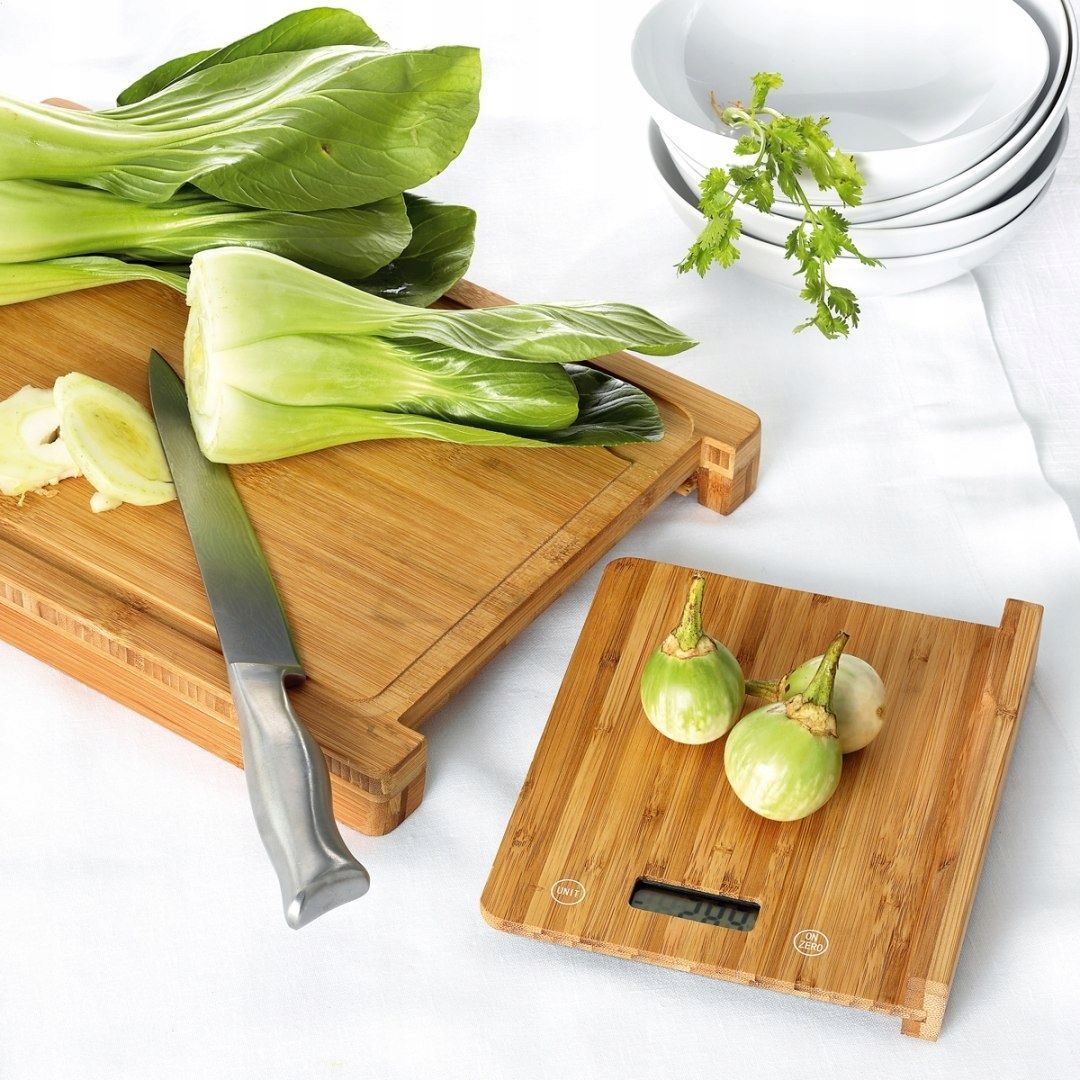 Platinet Cutting Board with Kitchen Scale