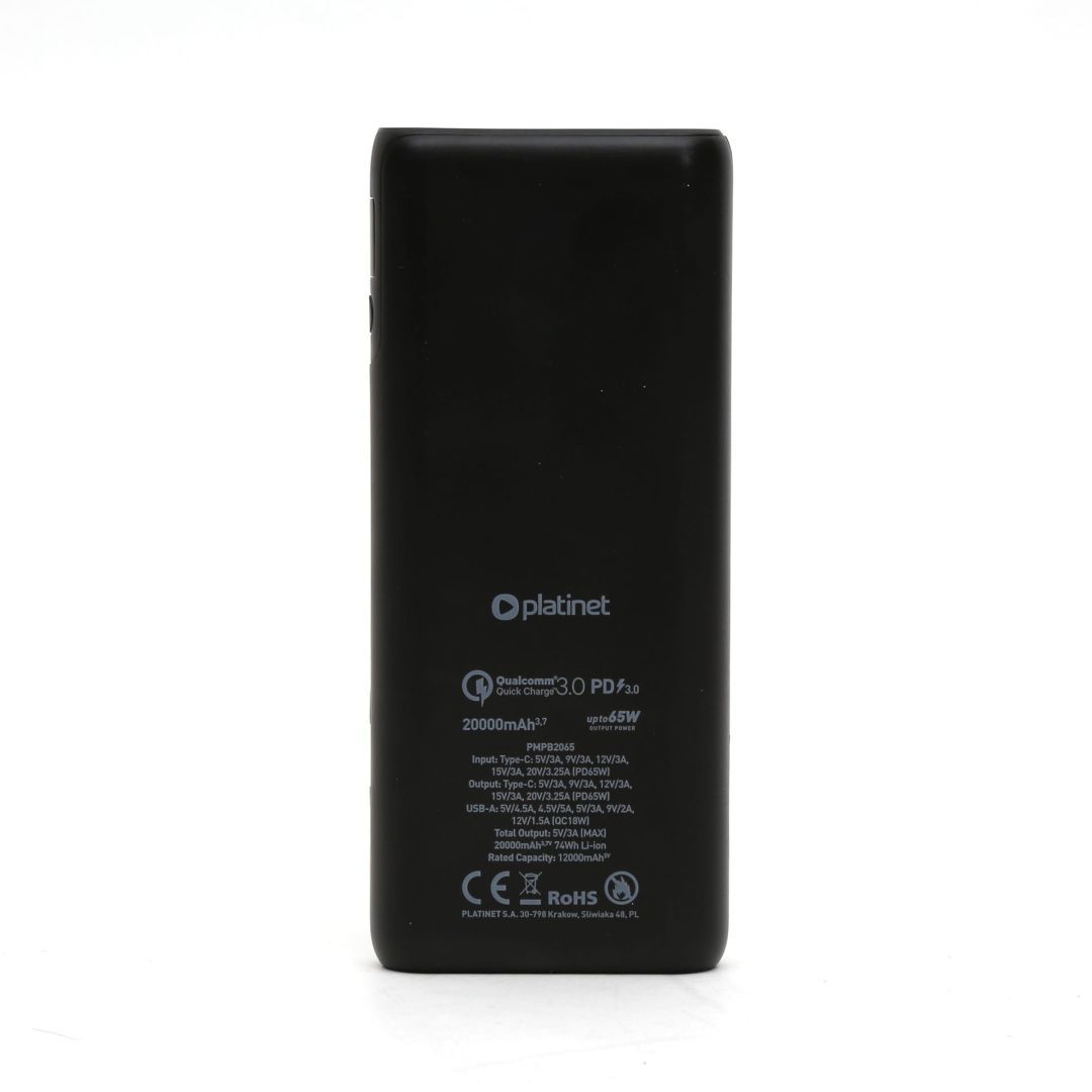 Platinet PMPB2065B 20000mAh PowerBank Black