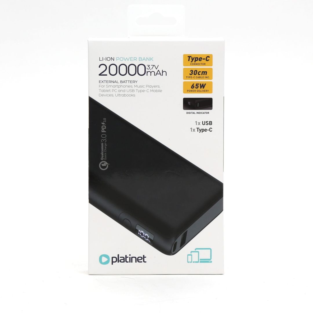 Platinet PMPB2065B 20000mAh PowerBank Black