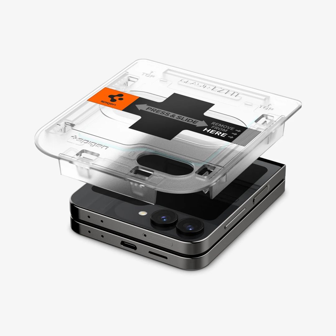 Spigen Glass tR EZ Fit Cover Samsung Galaxy Z Flip6 2 pack Spigen Glass tR EZ Fit Cover Samsung Galaxy Z Flip6 2 pack