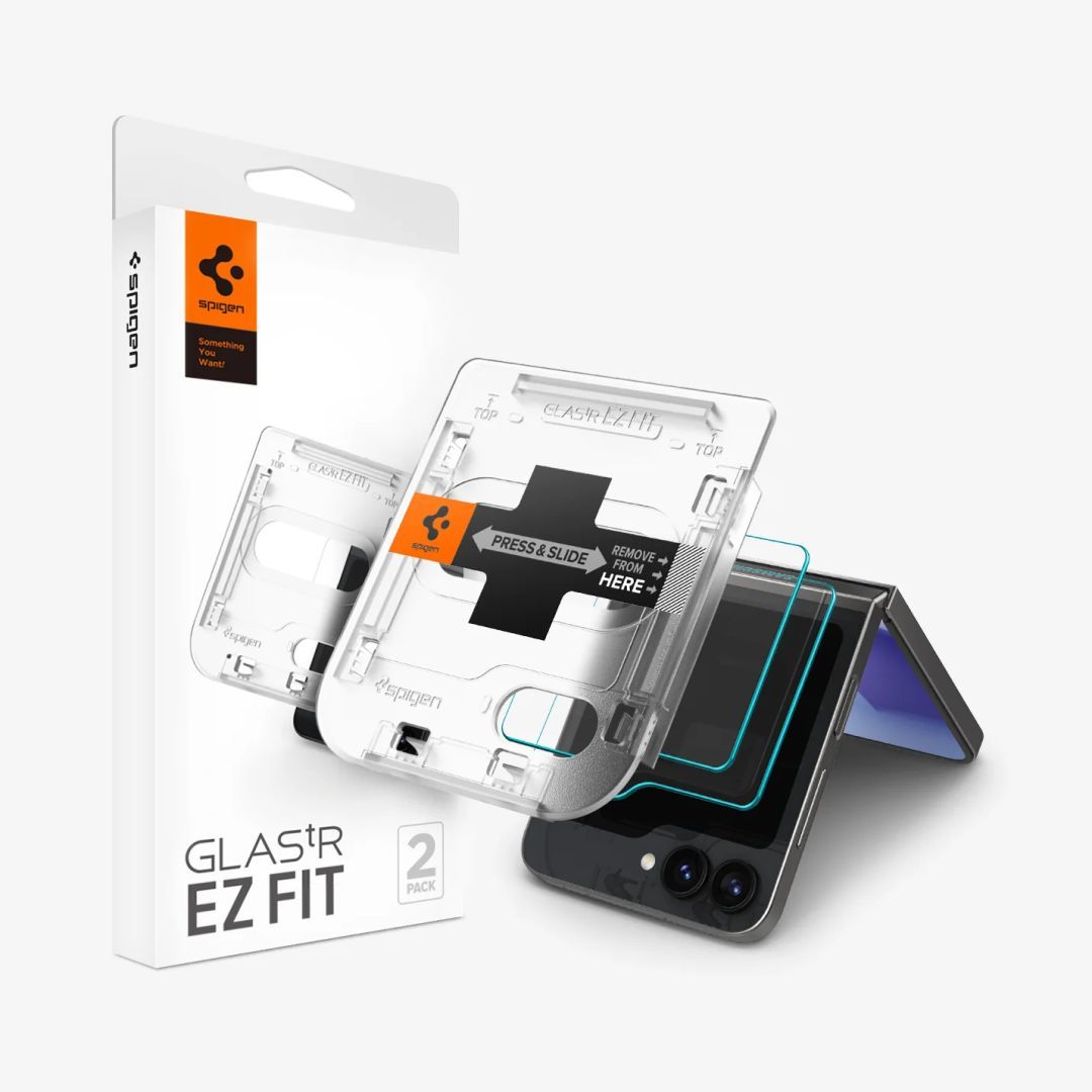 Spigen Glass tR EZ Fit Cover Samsung Galaxy Z Flip6 2 pack Spigen Glass tR EZ Fit Cover Samsung Galaxy Z Flip6 2 pack