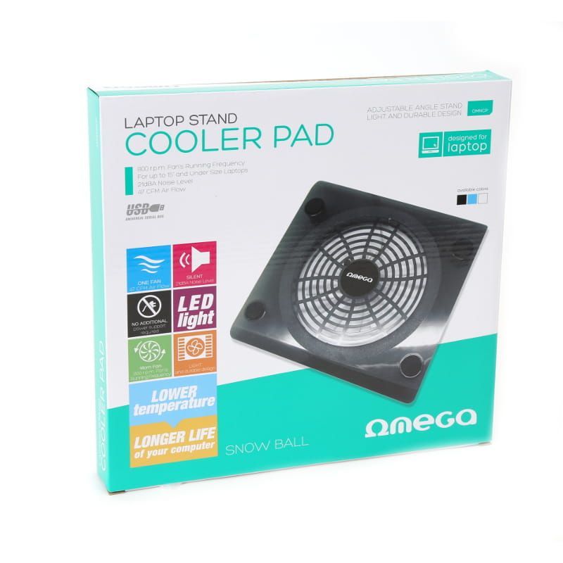 Platinet Omega Laptop Cooler Pad SnowBall Blue