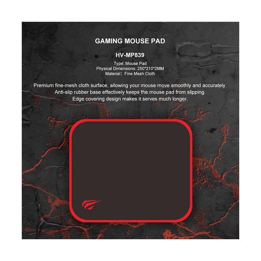 HAVIT Gamenote MP839 Gaming Egérpad Black/Red