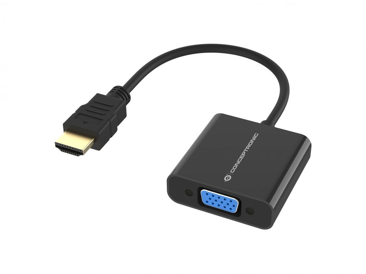 Conceptronic ABBY20B HDMI to VGA 1080P Adapter Black