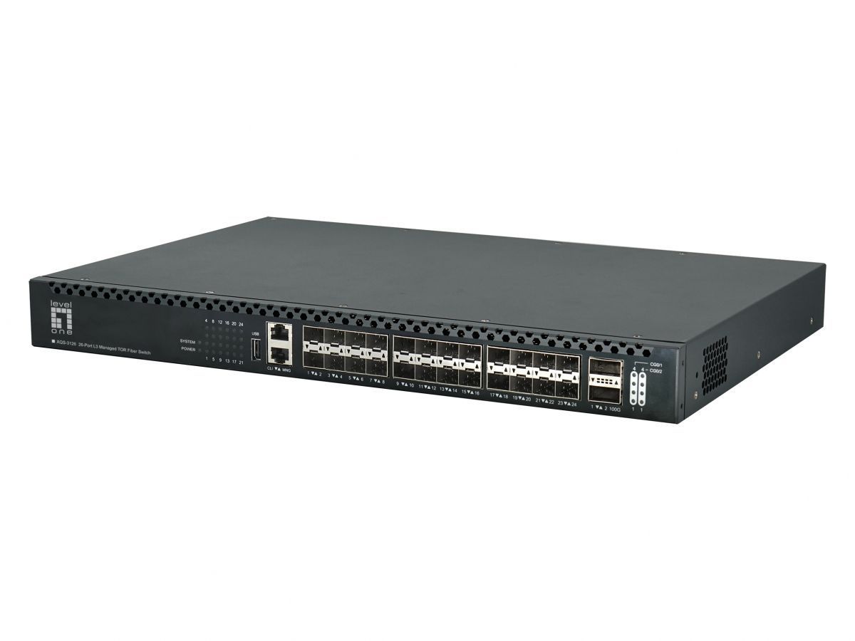 LevelOne XQS-3126 26-Port L3 Managed TOR Fiber Switch