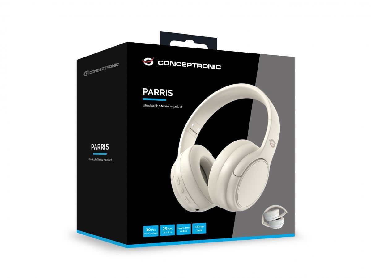 Conceptronic PARRIS03C Bluetooth Headset Cream