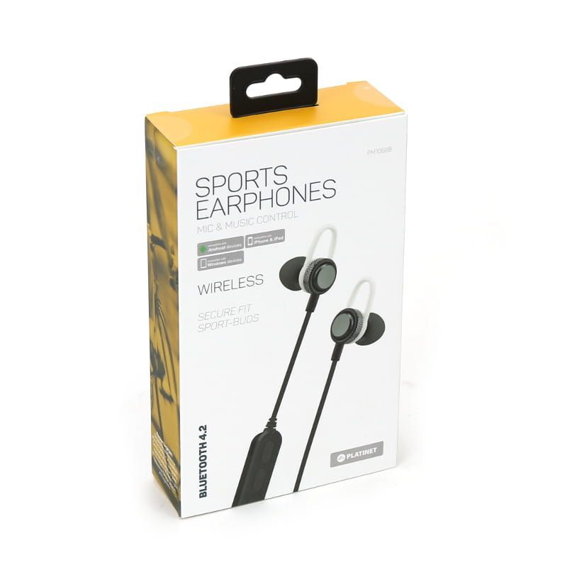 Platinet PM1068 In-Ear Bluetooth Sport Headset Black Platinet PM1068 In-Ear Bluetooth Sport Headset Black