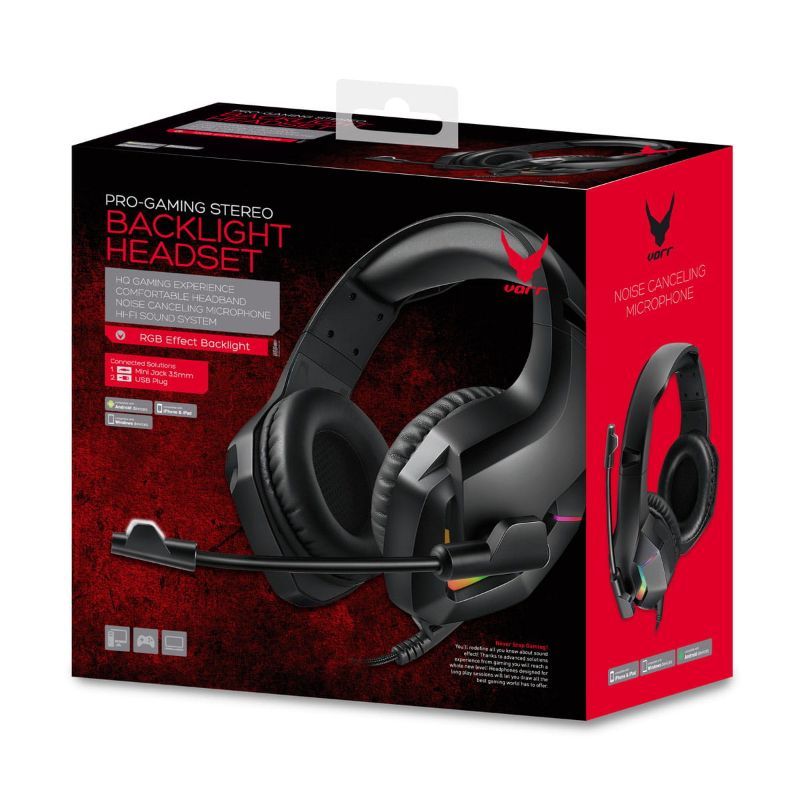 Platinet Omega Varr VH850 Gaming RGB Headset Black