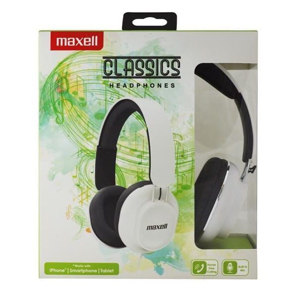 Maxell HP-250 Headset Classic White