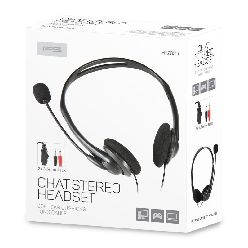 Platinet Freestyle 2020 Chat Stereo Headset Black