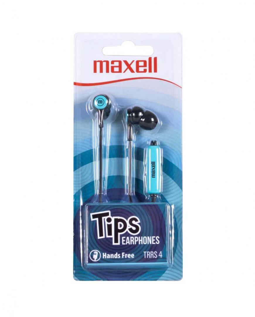 Maxell In-Tips Headset Blue/Black