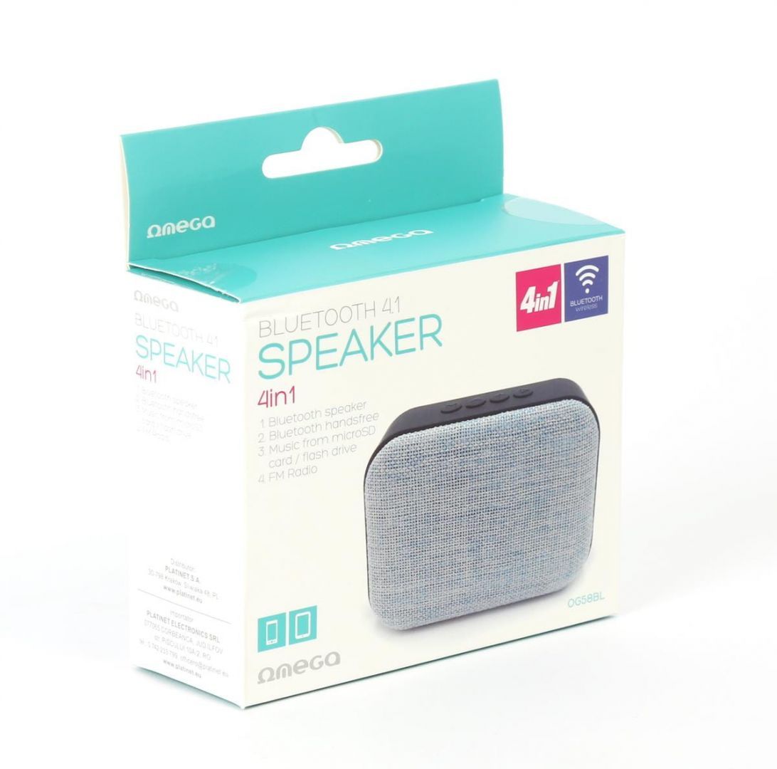 Platinet Omega OG58BL Wireless Bluetooth Speaker Fabric Blue