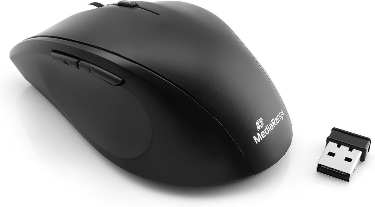 MediaRange MROS208 Wireless 5-button Optical Mouse Black