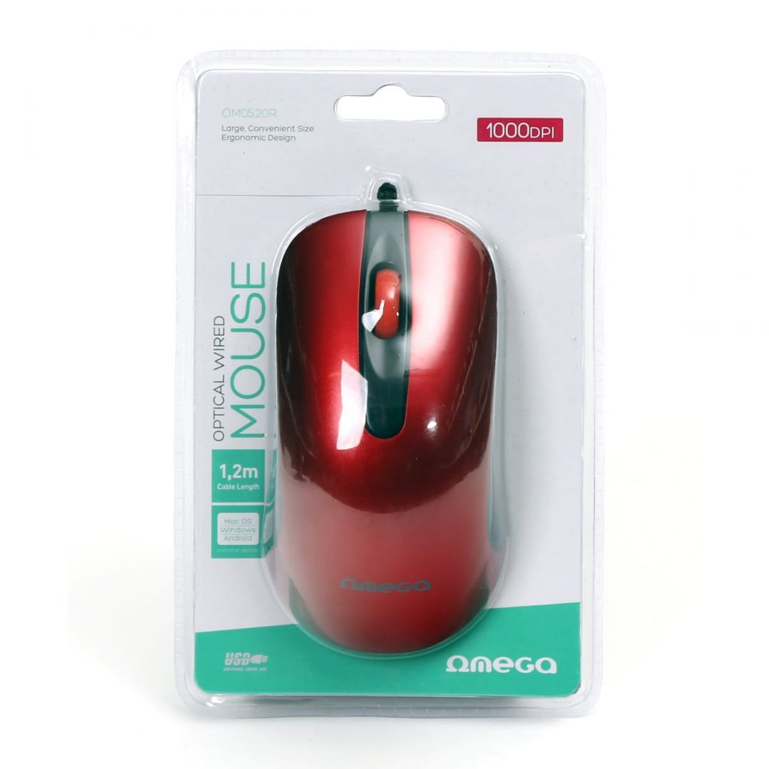 Platinet Omega OM0520R Mouse Red