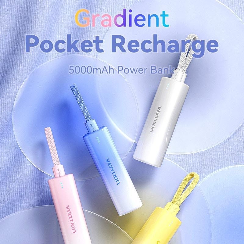 Vention FHWY0 5000mAh PowerBank Gradient Yellow