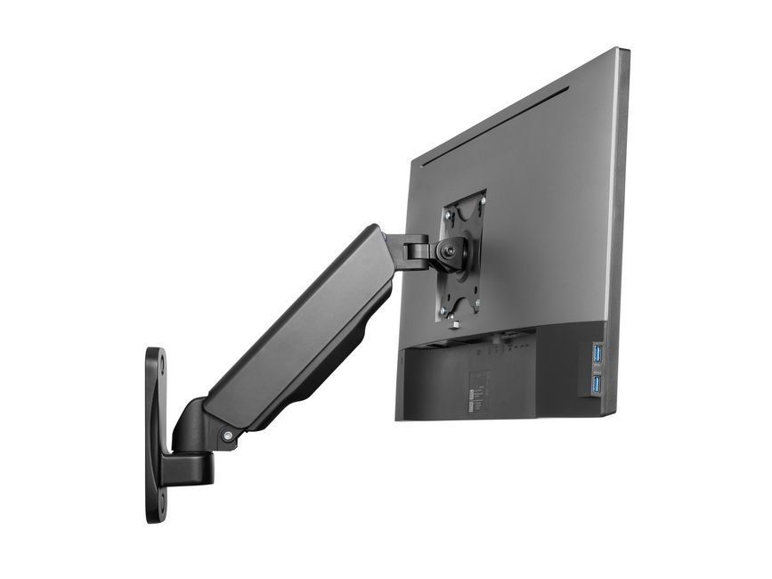 EQuip 17"-32" Single Monitor Wall-Mounted Bracket Black