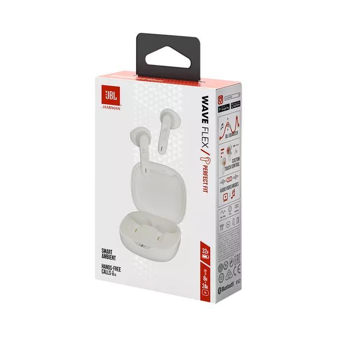 JBL Wave Flex TWS Bluetooth Headset White