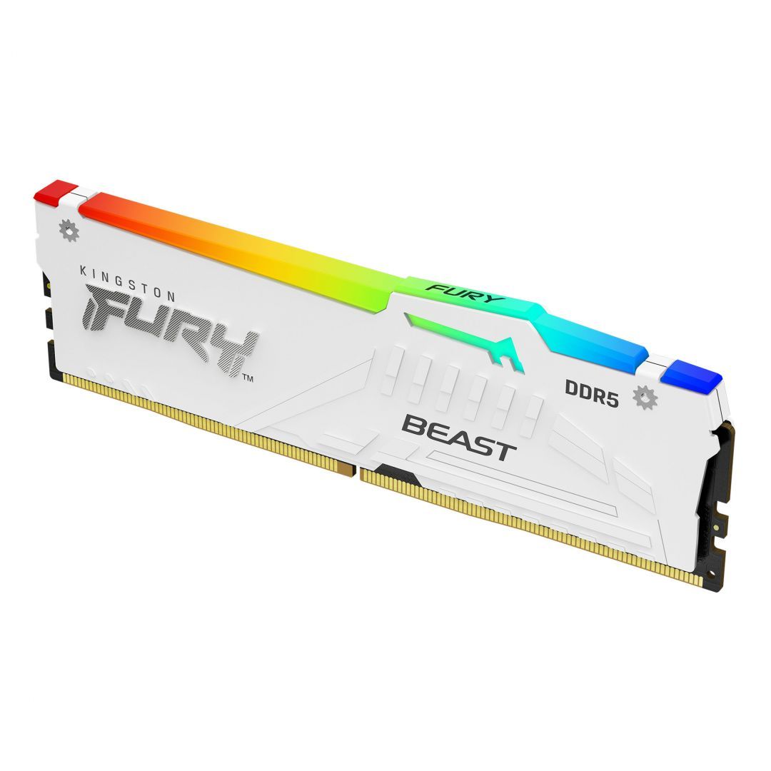 Kingston 16GB DDR5 5200MHz Fury Beast RGB White