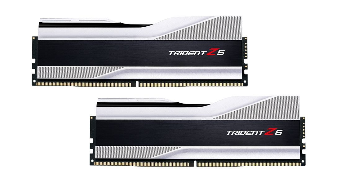 G.SKILL 32GB DDR5 6000MHz Kit(2x16GB) Trident Z5 Silver G.SKILL 32GB DDR5 6000MHz Kit(2x16GB) Trident Z5 Silver