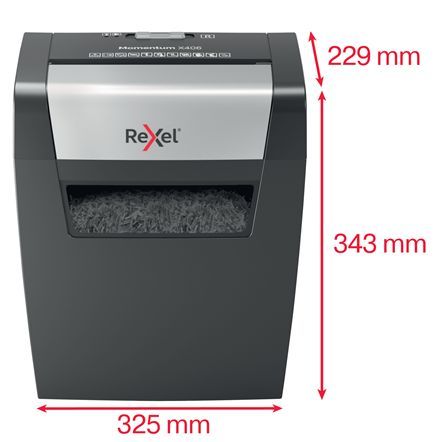 Rexel Momentum X406 Iratmegsemmisítő Black