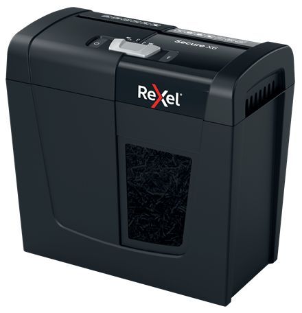 Rexel Secure X6 Iratmegsemmisítő Black