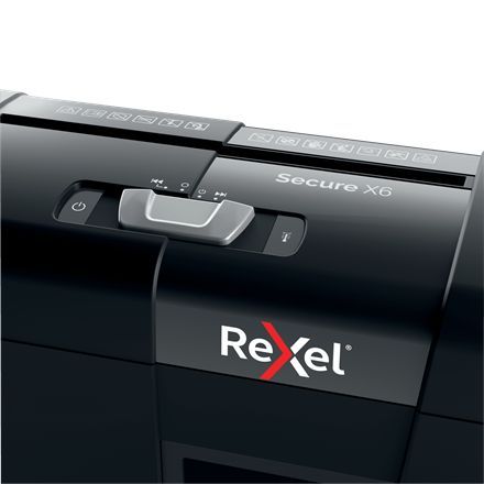 Rexel Secure X6 Iratmegsemmisítő Black