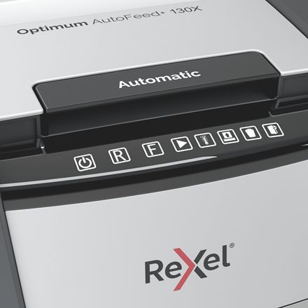 Rexel Optimum AutoFeed 130X Automata Iratmegsemmisítő Black