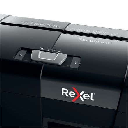 Rexel Secure X10 Iratmegsemmisítő Black