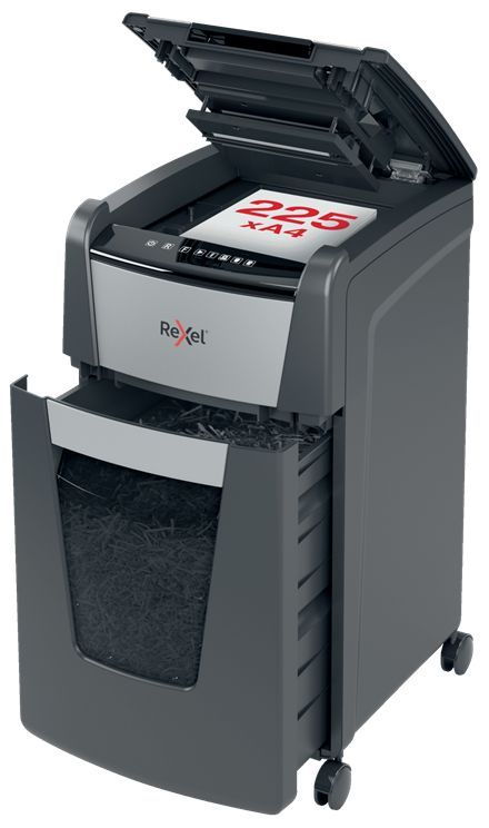 Rexel Optimum AutoFeed 225X Automata Iratmegsemmisítő Black