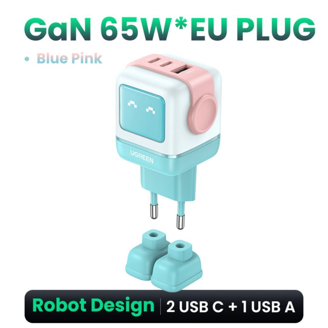 UGREEN Uni Charger 65W Pink/Blue