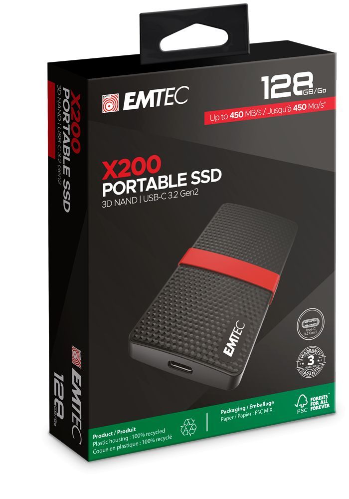 Emtec 128GB USB3.2 X200 Black