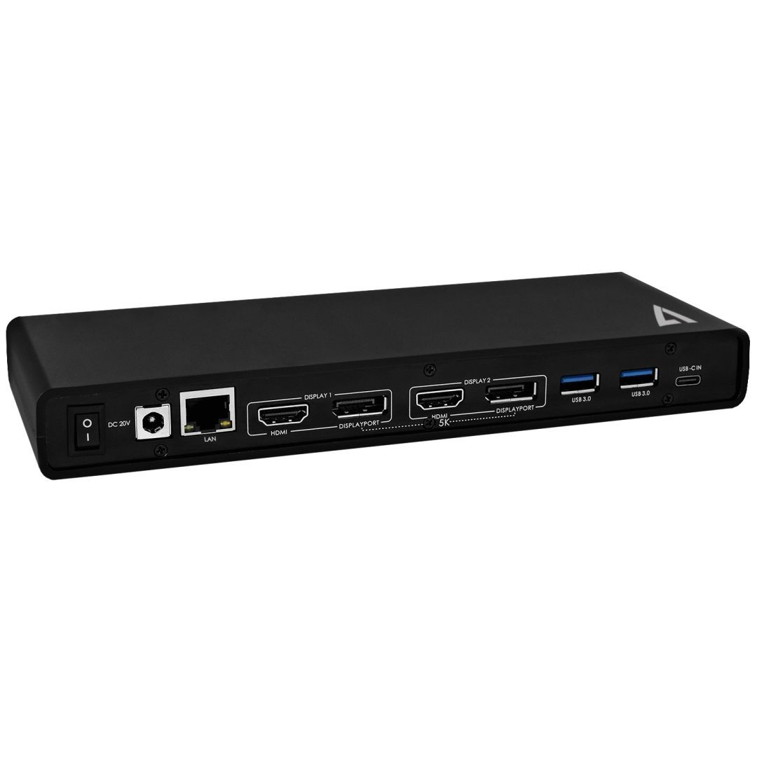 V7 UCDDS2 USB-C DisplayLink Dual 4K Dock