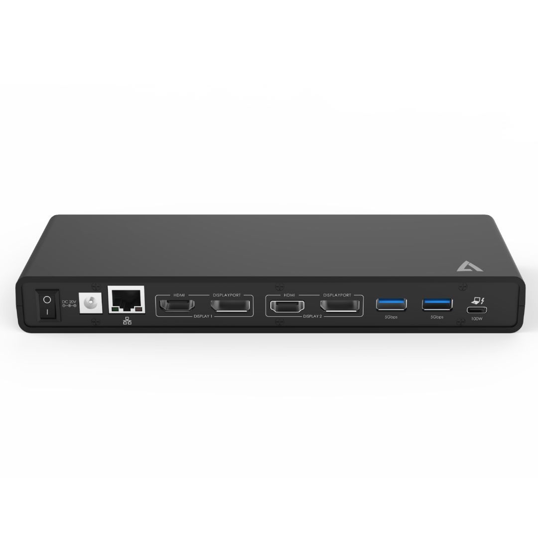 V7 UCDDS2 USB-C DisplayLink Dual 4K Dock