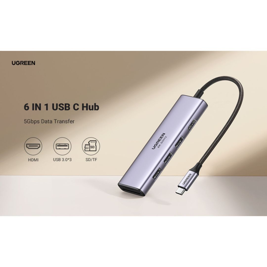 UGREEN USB C Hub 4K at 60Hz USB-C Adapter