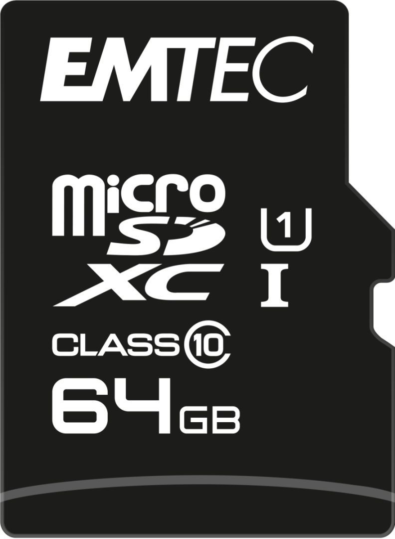 Emtec 64GB microSDXC Elite Gold Class 10 UHS-I U1 + adapterrel