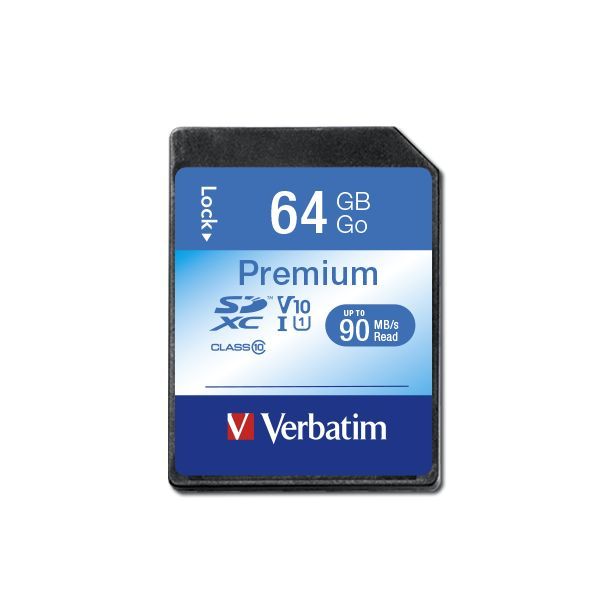 Verbatim 64GB SDXC Premium Class10 U1 V10