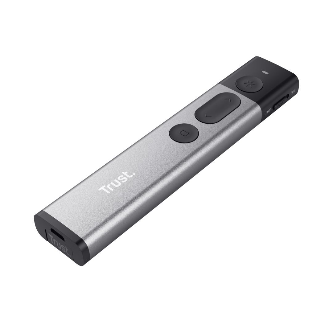 Trust Kazun Wireless Presenter Red Laser Grey