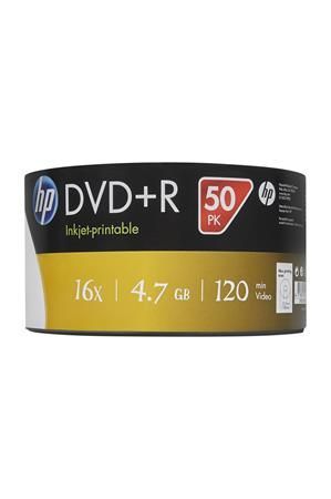 HP DVD-R 4,7Gb 16x Nyomtatható Zsugor csomagolás 50db/csomag (50-es címke)