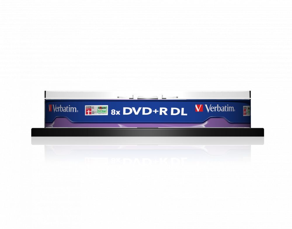 Verbatim DVD+R 8,5Gb 8x Hengeres 10db/csomag (10-es címke)