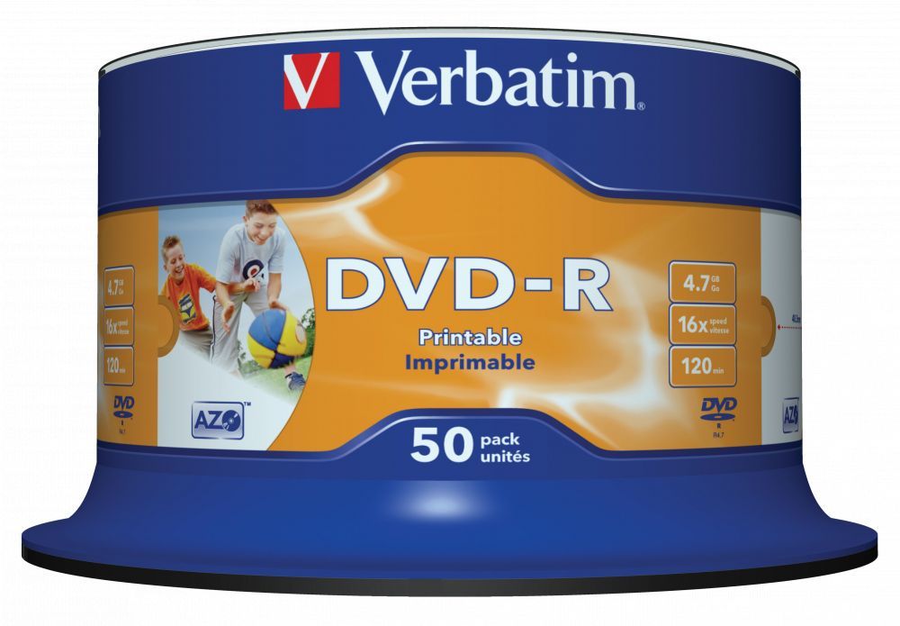 Verbatim DVD-R 4,7Gb 16x Hengeres 50db/csomag (50-es címke)