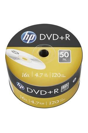 HP DVD+R 4,7Gb 16x Zsugor csomagolás 50db/csomag (50-es címke)