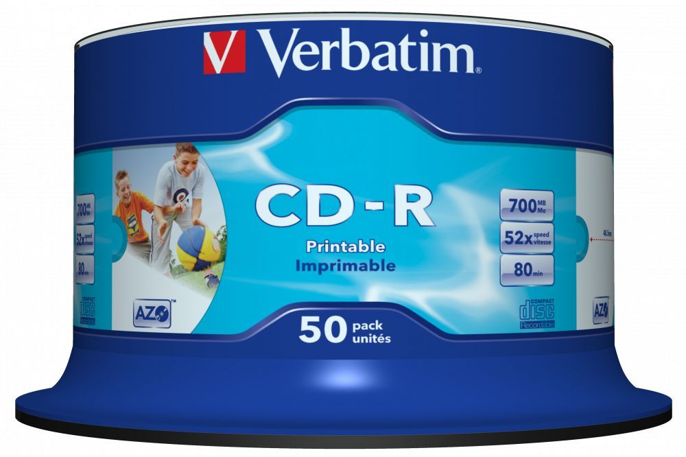 Verbatim CD-R 80 52x 50db/henger (50-ös címke)