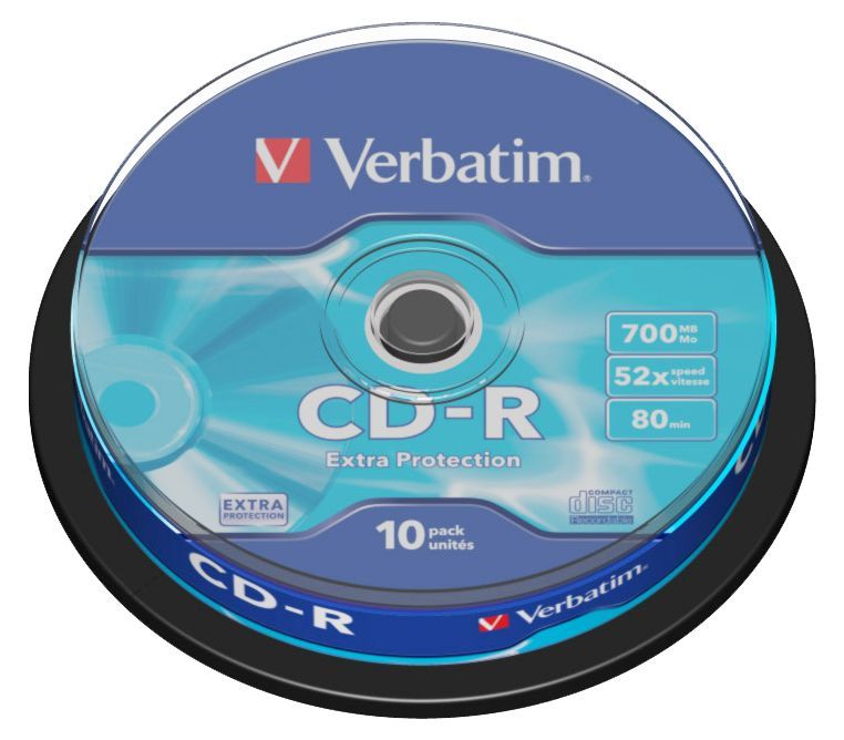 Verbatim DataLife CD-R 80 52x 10db/henger (10-es címke)