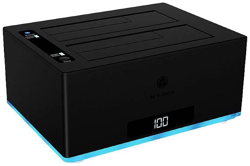 Raidsonic IcyBox IB-127CL-U3 Docking & Clone Station 2,5/3,5" USB3.0 Black