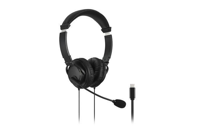 Kensington K97457WW Classic USB-C Headset with Mic Black